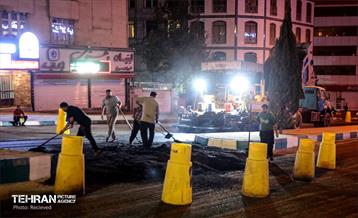 عملیات آسفالت ریزی در منطقه 5 36