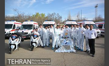 تحویل سال نو در پایگاه عملیات ویژه اورژانس تهران 13