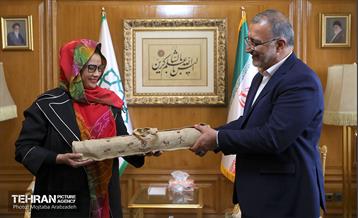 دیدار وزیر حمل و نقل و شهردار ماناگوئا (نیکاراگوئه) با شهردار تهران