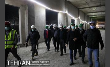 بازدید مهندس امام از پروژه پایانه زیرزمینی خط 4 مترو تهران 2