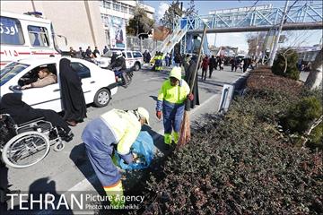 خدمات شهرداری تهران در پایان راهپیمایی ۲۲ بهمن 10