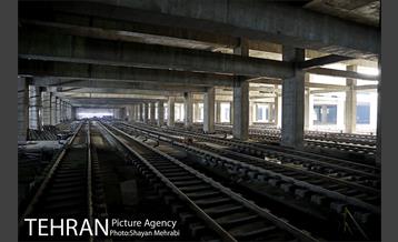 "پایانه اکباتان" اولین و تنها پارکینگ زیرزمینی قطارهای شهری 13