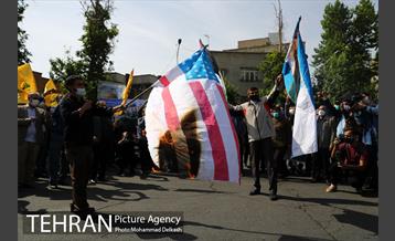 راهپیمایی نمادین روز قدس در میدان فلسطین 22