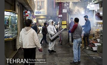 ضدعفونی و پاکسازی بازار تجریش 13