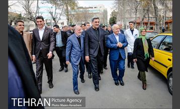 آیین کاشت درخت در بیمارستان شریعتی توسط شهردار تهران 22