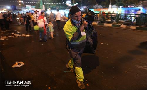 خدمات شهرداری تهران در پایان جشن غدیر 1