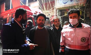 آتش سوزی در خیابان بهار تهران 29