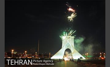 نور افشانی آسمان تهران به مناسب عید سعید فطر 12