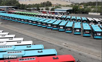 رونمایی از ۱۰۰ دستگاه اتوبوس ناوگان حمل و نقل عمومی شهر تهران 58