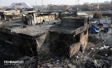 بازار آهن شآداباد پس از آتش سوزی 5