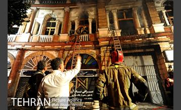 آتش سوزی ساختمان میدان حسن آباد 22