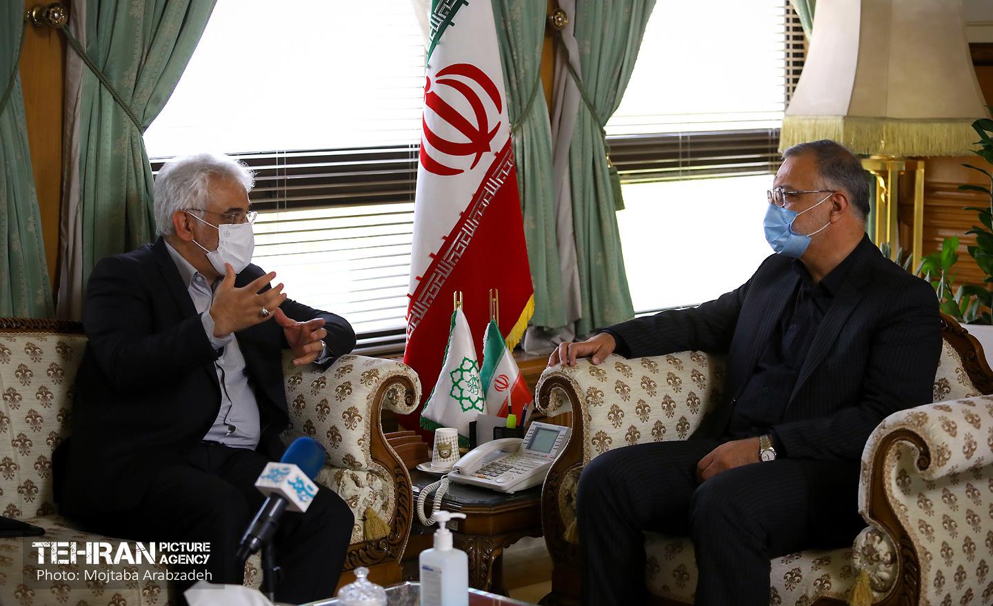 دیدار شهردار تهران با رئیس دانشگاه آزاد اسلامی 9