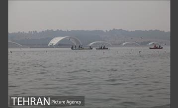 سقوط یه فروند بالگرد در دریاچه شهدای خلیج فارس 3