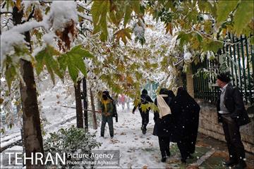 بارش اولین برف پاییزی در تهران 36