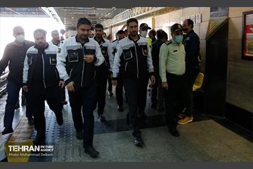بازدید مدیرعامل شرکت بهره‌برداری متروی تهران از خدمت رسانی در روز اربعین