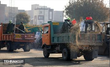 مانور برف روبی شهرداری منطقه 20