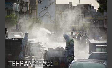 عملیات ضدعفونی معابر محله شوش  18