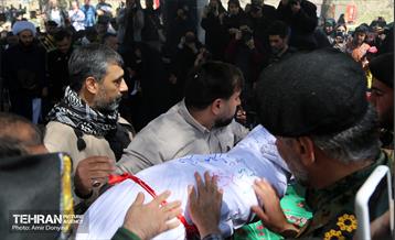 تشییع پیکر پاک و مطهر شهید گمنام در فدراسیون تیراندازی 1