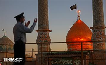 آیین تعویض پرچم گنبد حضرت عبدالعظیم الحسنی(ع) 11