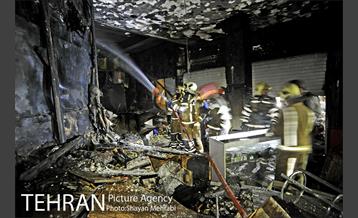 آتش سوزی در پاساژ پایتخت 10