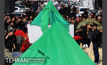 مراسم آتش زدن خیمه ها در ظهر عاشورا‎ 29