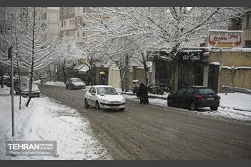 ترافیک روان در روز برفی تهران 21
