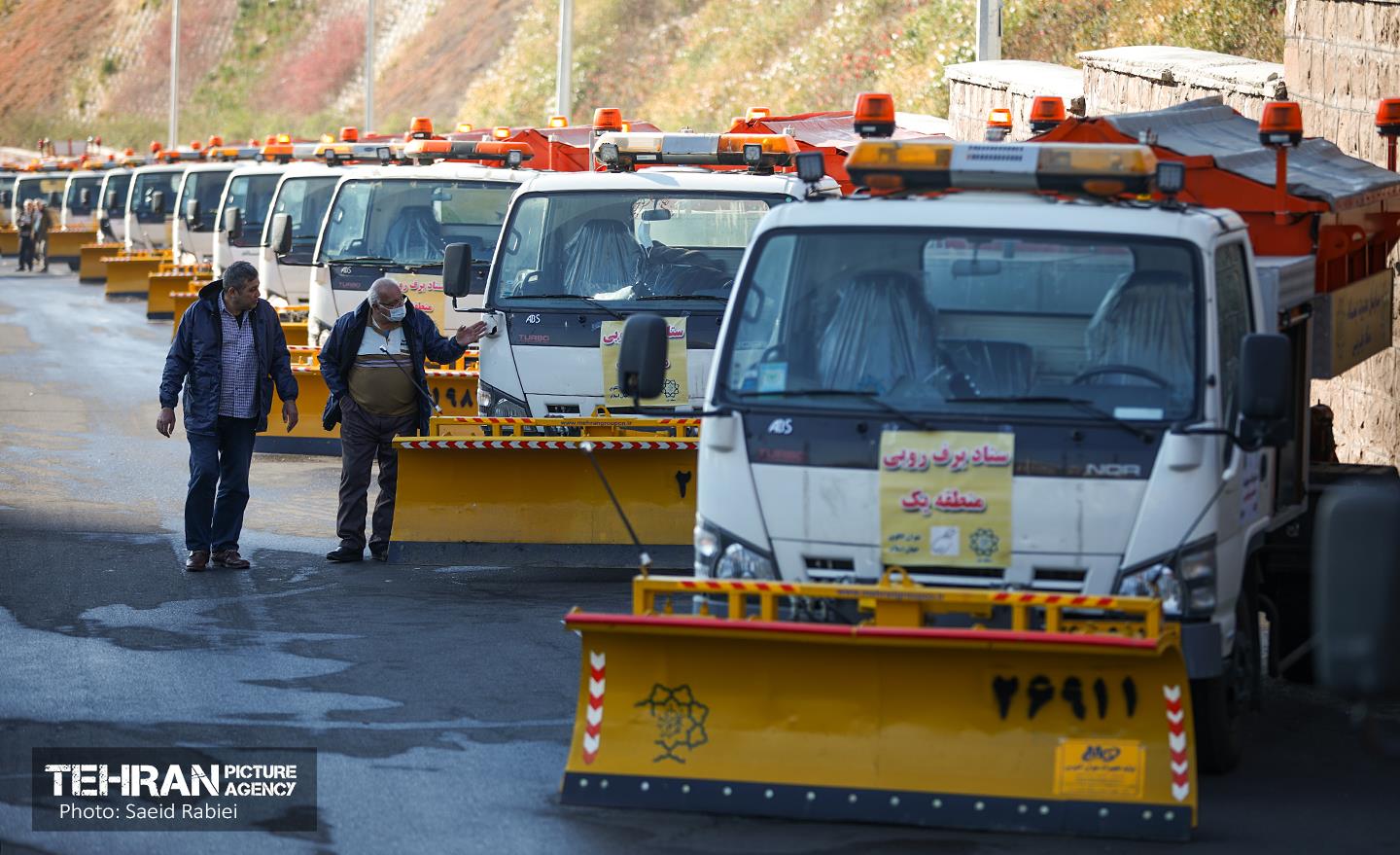 مانور سراسری برف روبی در منطقه 1 تهران 36