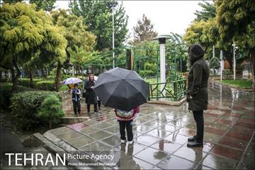 بارش باران پاییزی در تهران 5