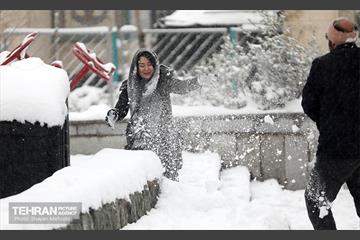 بارش برف در تهران 5