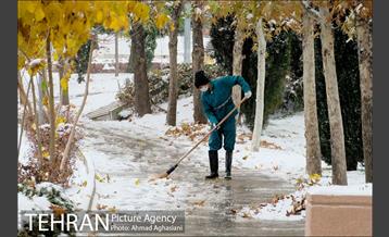 بارش نخستین برف پاییزی تهران 15