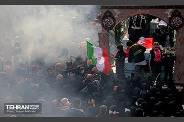 تشییع پیکر ۲۰۰ شهید گمنام دفاع مقدس در تهران 13