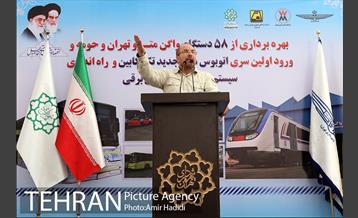 آیین بهره برداری از 58 دستگاه واگن مترو تهران 17