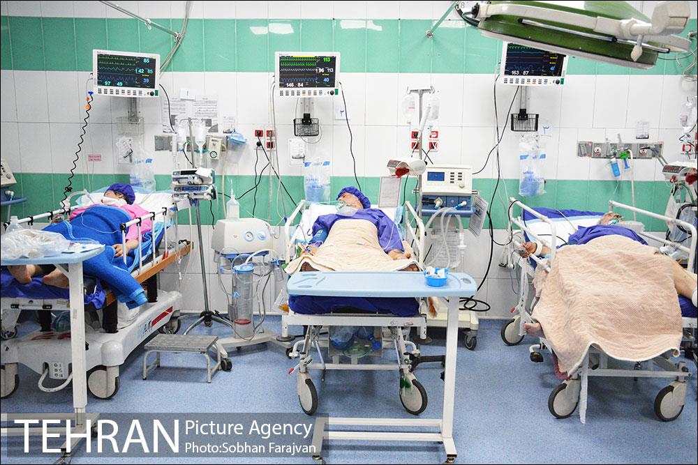 بخش بیماران کرونایی بیمارستان بعثت 34