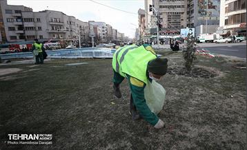 خدمات شهرداری تهران در پایان راهپیمایی ۲۲ بهمن 15