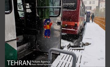 بارش نخستین برف پاییزی تهران 40