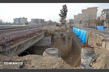احداث زیرگذر سواره راه آهن تهران-اهواز