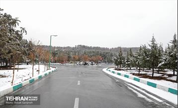 روز برفی در بوستان جنگلی سرخه‌حصار 17