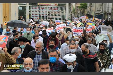 نماز جمعه و راهپیمایی روز قدس در منطقه کن