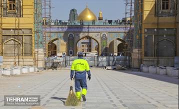 حضور نیروهای خادم الحسین(ع) در نجف اشرف 1