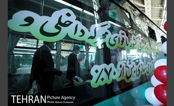 مراسم رونمایی از اتوبوس تمام برقی تولید داخل 25