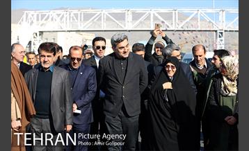 آیین بهره برداری تقاطع غیرهمسطح بزرگراه شهید حکیم با بلوار المپیک 3