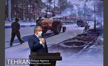 رزمایش ضدعفونی معابر سازمان بسیج شهرداری تهران 18