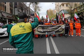 تشییع پیکر مطهر پاکبان شهید «حسن خیران»