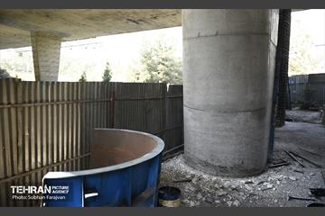 پروژه مقاوم‌سازی پل تقاطع بزرگراه همت و شیخ فضل الله نوری 21