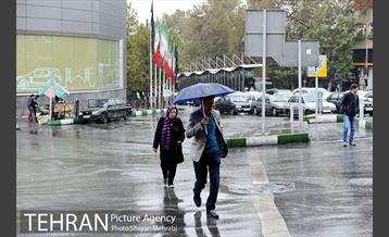 بارش باران پاییزی در تهران 4