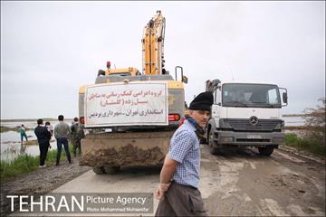 جلوگیری از ورود اب گرگان رود به شهر اق قلا 23