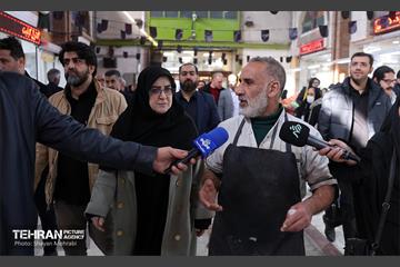 بازدید سخنگوی دولت از بازار میوه و تره‌بار و شهروند جلال آل احمد 37