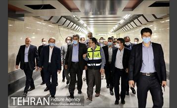 بازدید شهردار تهران از خط 6 مترو تهران 2