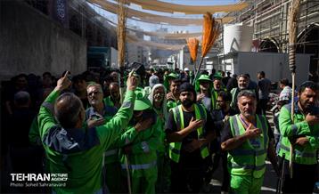 دسته عزاداری پاکبانان شهر تهران در کربلا 8