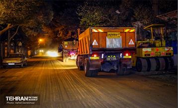 طرح خدمت؛ عملیات تراش و روکش آسفالت منطقه 17